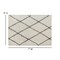Flash Furniture 5'x7' Ivory/Black Diamond Trellis Shag Area Rug RC-KJ-181070-01-57-IV-GR-GG - alternate 3